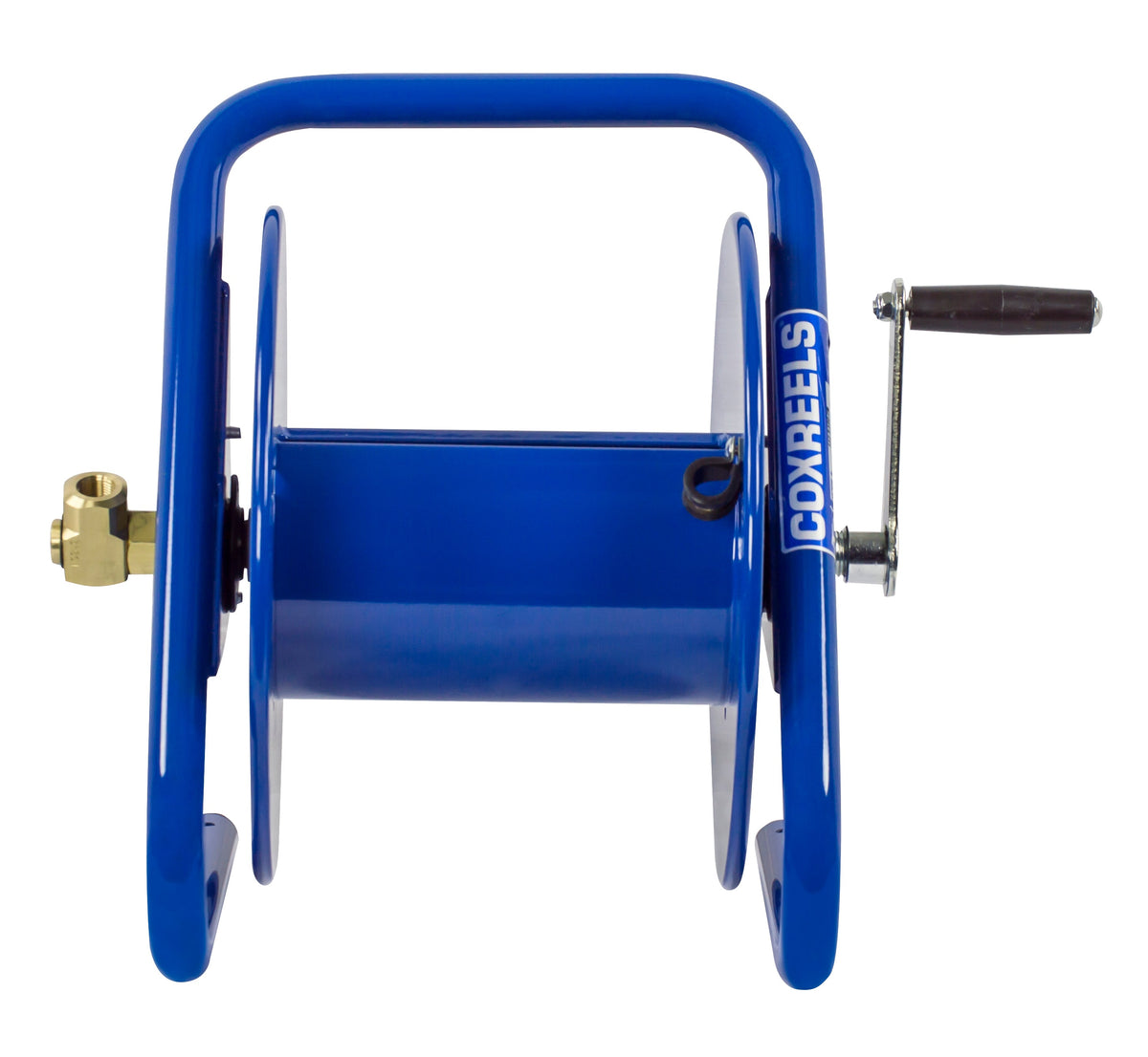 112-3-100-CM by Coxreels | CM Series | 4,000 PSI Caddy Hand Crank Hose Reel | 3/8" Hose ID, 3/8" FNPT Inlet | Steel | 100ft Capacity, Hose Not Included