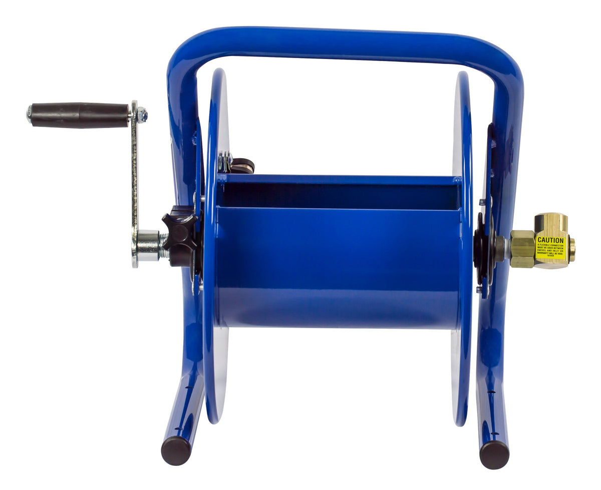 117-4-225-CM by Coxreels | CM Series | 4,000 PSI Caddy Hand Crank Hose Reel | 1/2" Hose ID, 1/2" FNPT Inlet | Steel | 225ft Capacity, Hose Not Included