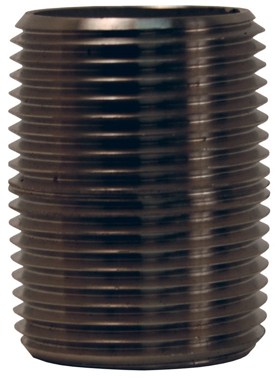 CN037SS by Dixon Valve | Close Nipple | 3/8" Male NPT x 3/8" Male NPT | 1" Overall Length | 316 Stainless Steel
