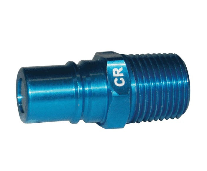CR-S by Dixon Valve | FloMAX Standard-Series | Coolant Fluid Receiver | 1/2" Male NPT | Teal/Blue | Anodized Aluminum