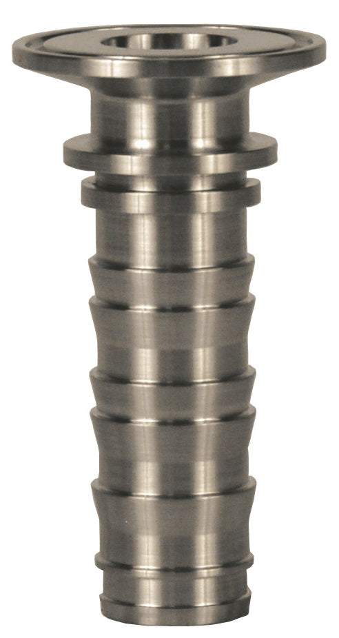 CSSR100CS by Dixon Valve | King Crimp® | Sanitary King Crimp® Stem | 1" Clamp End x 1" Hose Shank | 316 Stainless Steel