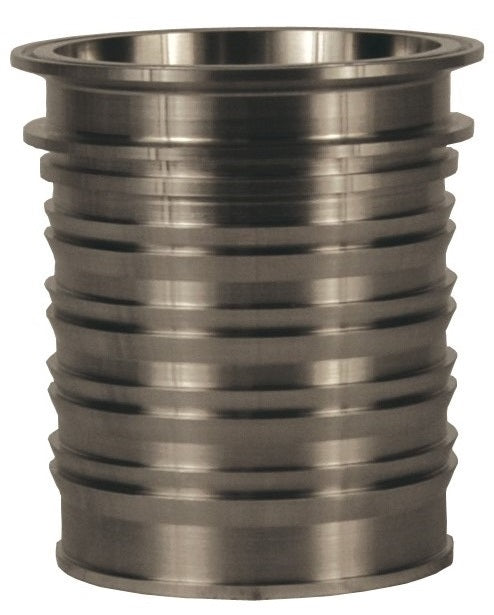 CSSR400CS by Dixon Valve | King Crimp® | Sanitary King Crimp® Stem | 4" Clamp End x 4" Hose Shank | 316 Stainless Steel