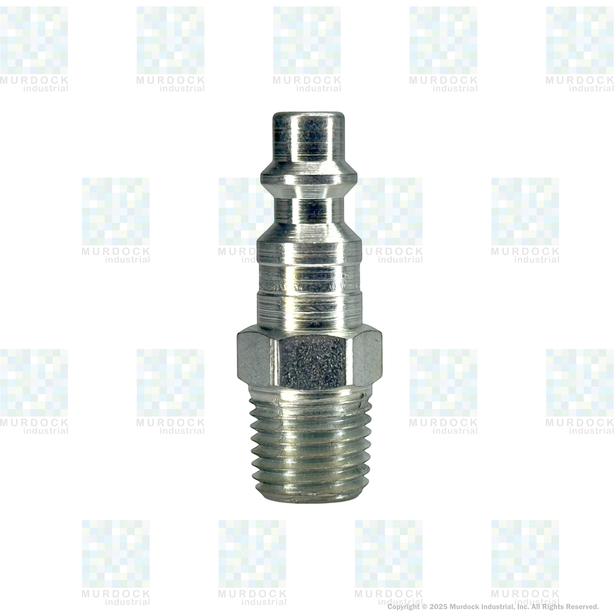 D2M2 by Dixon Valve | Pneumatic Quick Disconnect Coupling | DF-Series | 1/4" Male NPTF x 1/4" Industrial Interchange | Plug | Steel