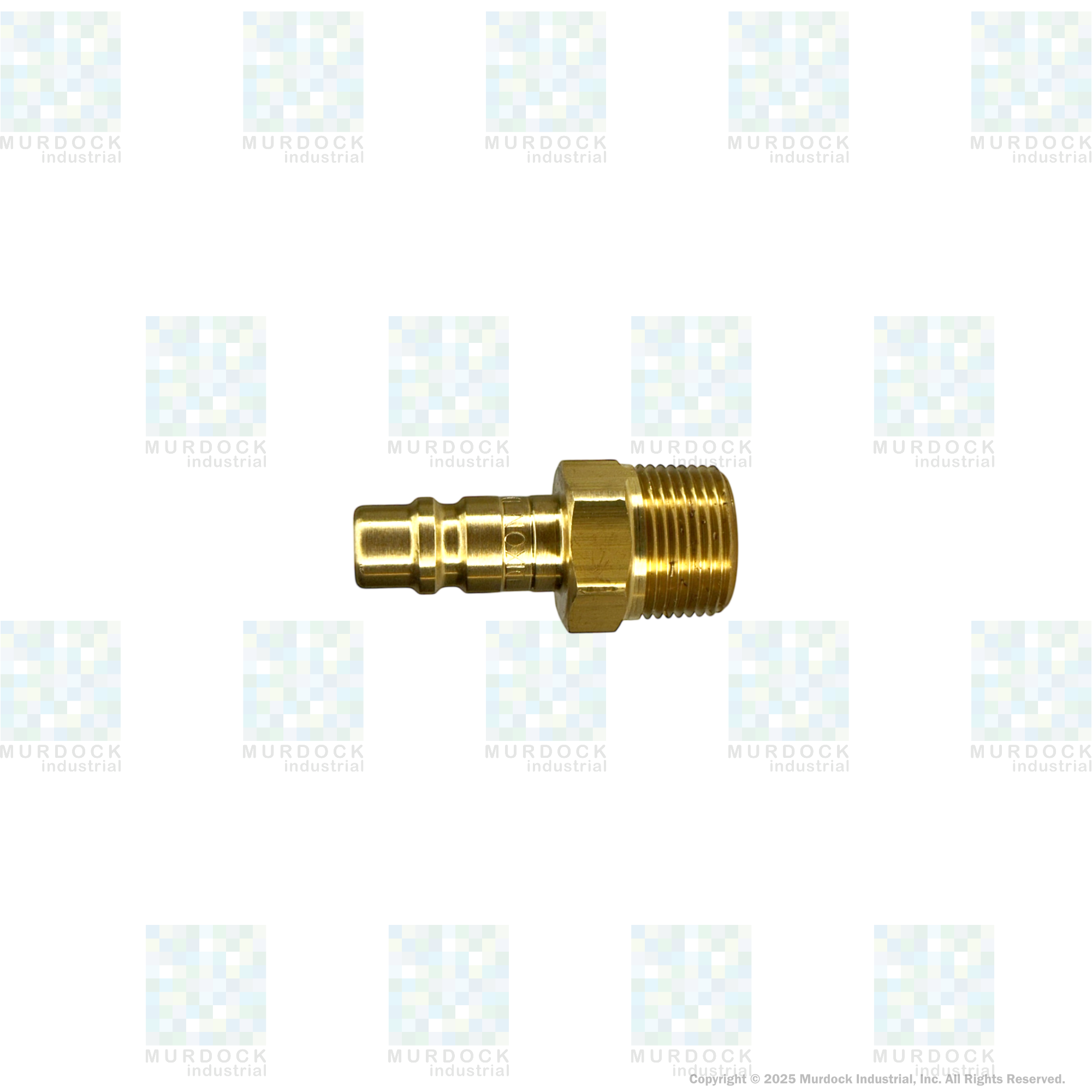 D2M3-B by Dixon Valve | Pneumatic Quick Disconnect Coupling | DF-Series | 3/8" Male NPTF x 1/4" Industrial Interchange | Plug | Brass