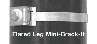 D31099 by Band-It | Mounting Bracket | Flared Leg Mini Brack-it | 304