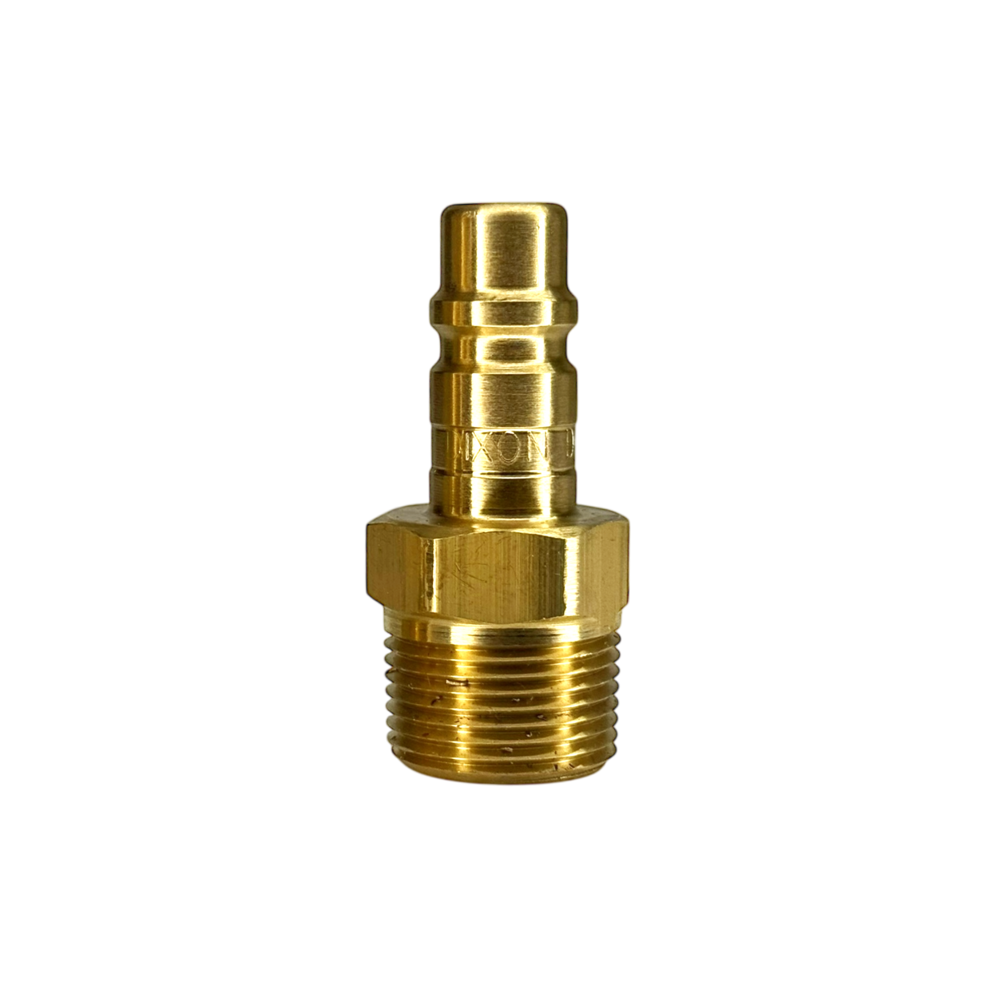 D3M3-B by Dixon Valve | Pneumatic Quick Disconnect Coupling | DF-Series | 3/8" Male NPTF x 3/8" Industrial Interchange | Plug | Brass