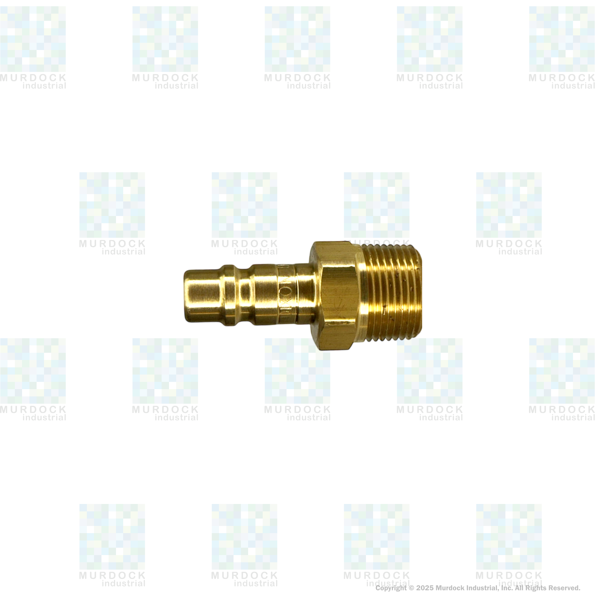 D3M3-B by Dixon Valve | Pneumatic Quick Disconnect Coupling | DF-Series | 3/8" Male NPTF x 3/8" Industrial Interchange | Plug | Brass