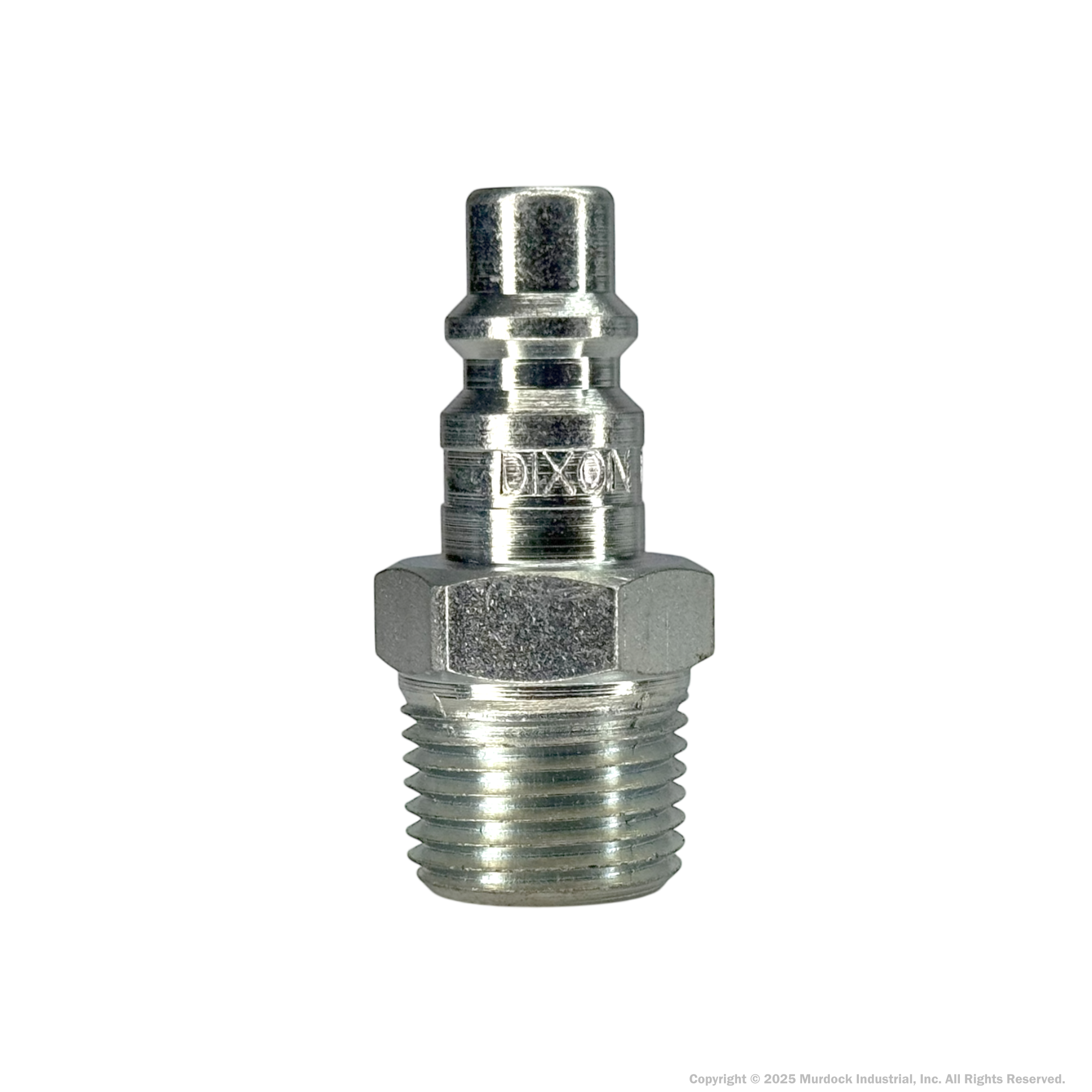 D4M6 by Dixon Valve | Pneumatic Quick Disconnect Coupling | DF-Series | 3/4" Male NPTF x 1/2" Industrial Interchange | Plug | Steel