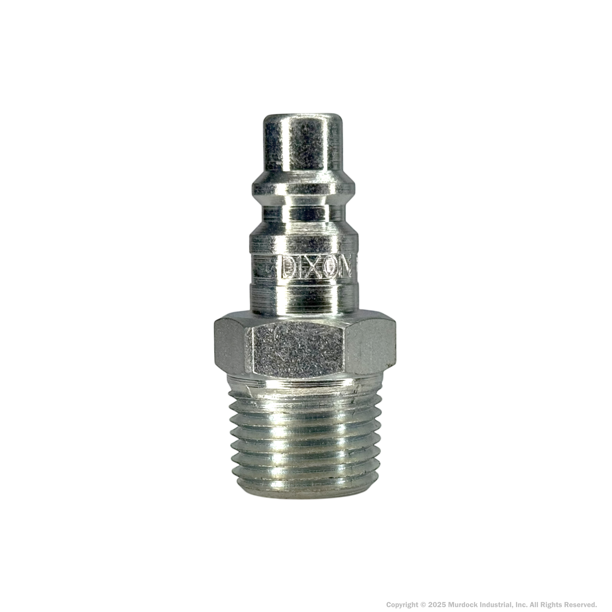 D6M8 by Dixon Valve | Pneumatic Quick Disconnect Coupling | DF-Series | 1" Male NPTF x 3/4" Industrial Interchange | Plug | Steel