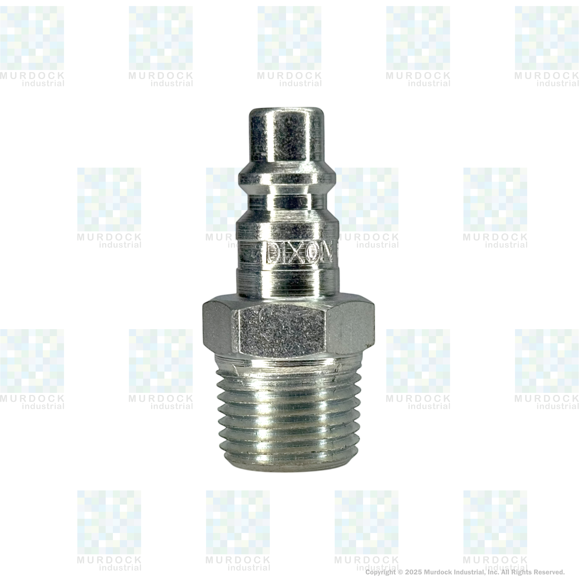 D6M8 by Dixon Valve | Pneumatic Quick Disconnect Coupling | DF-Series | 1" Male NPTF x 3/4" Industrial Interchange | Plug | Steel