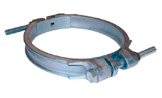 DBC-1275-DP by Midland | Buchanan Double Bolt Clamp | DBC Series | Size: 11-3/16" | Clamp Range: 11-3/16" to 13" | Zinc Plated Ductile Iron Band / Zinc Plated Carbon Steel Bolt