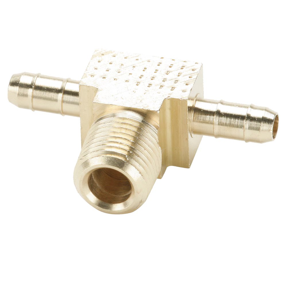 232-6-4 by Parker | Dubl-Barb® Fittings | 3/8" Tube OD x .250" Tube ID x 1/4" Male Pipe Thread | 1.50" Length | Tee | Brass | Pack of 25