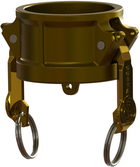 DC-BR-250 by Campbell Fittings | Standard Cobra Cam & Groove Coupling | Type DC | 2-1/2" Coupler End | Brass