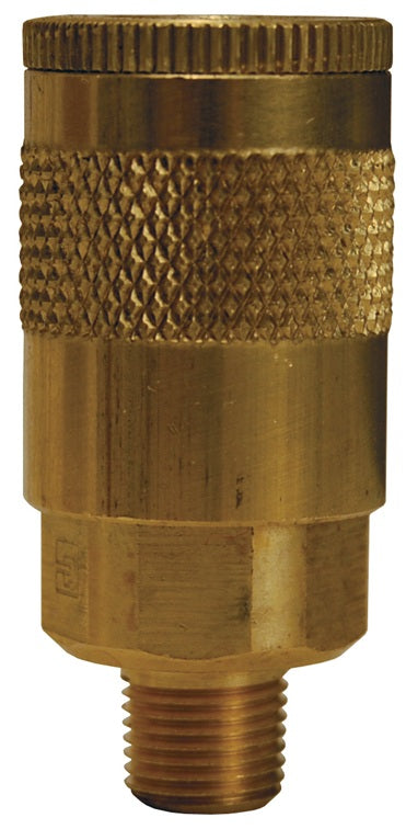 DC101 Air Chief by Dixon Valve | Pneumatic Automotive Interchange Coupler/Socket | Semi-Automatic | 1/8" Male NPT x 1/4" Body Size | Brass