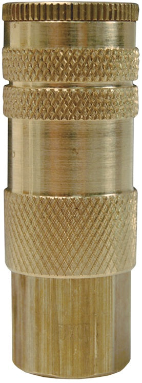 DC28 Air Chief by Dixon Valve | Pneumatic Lincoln Interchange Coupler/Socket | 1/4" Female NPT x 1/4" Body Size | Brass