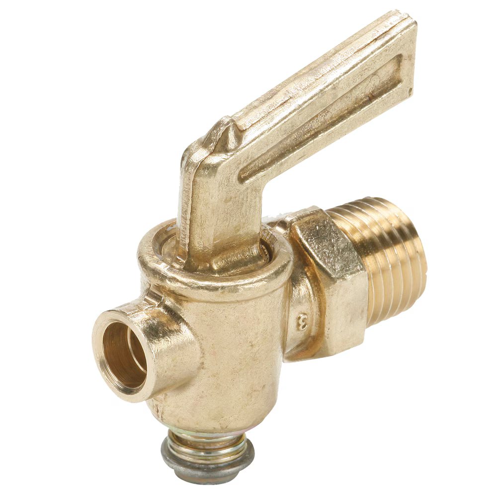 DC601-4 by Parker | Ground Plug Shutoff | 1/4" Male Pipe Thread | 1.90" Length | Straight | Brass | Pack of 10