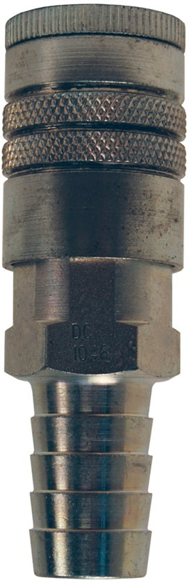 DC645 Air Chief by Dixon Valve | Pneumatic Automotive Interchange Coupler/Socket | Semi-Automatic | Hose Barb | 1/2" Hose ID x 3/8" Body Size | Steel