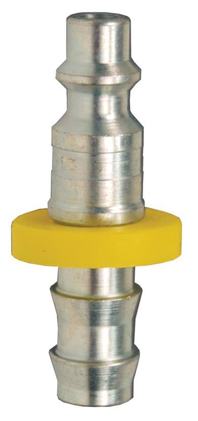 DCP2144L Air Chief by Dixon Valve | Pneumatic Industrial Interchange Plug | Push-On Hose Barb | 1/4" Push-On Hose Barb x 3/8" Body Size | Steel