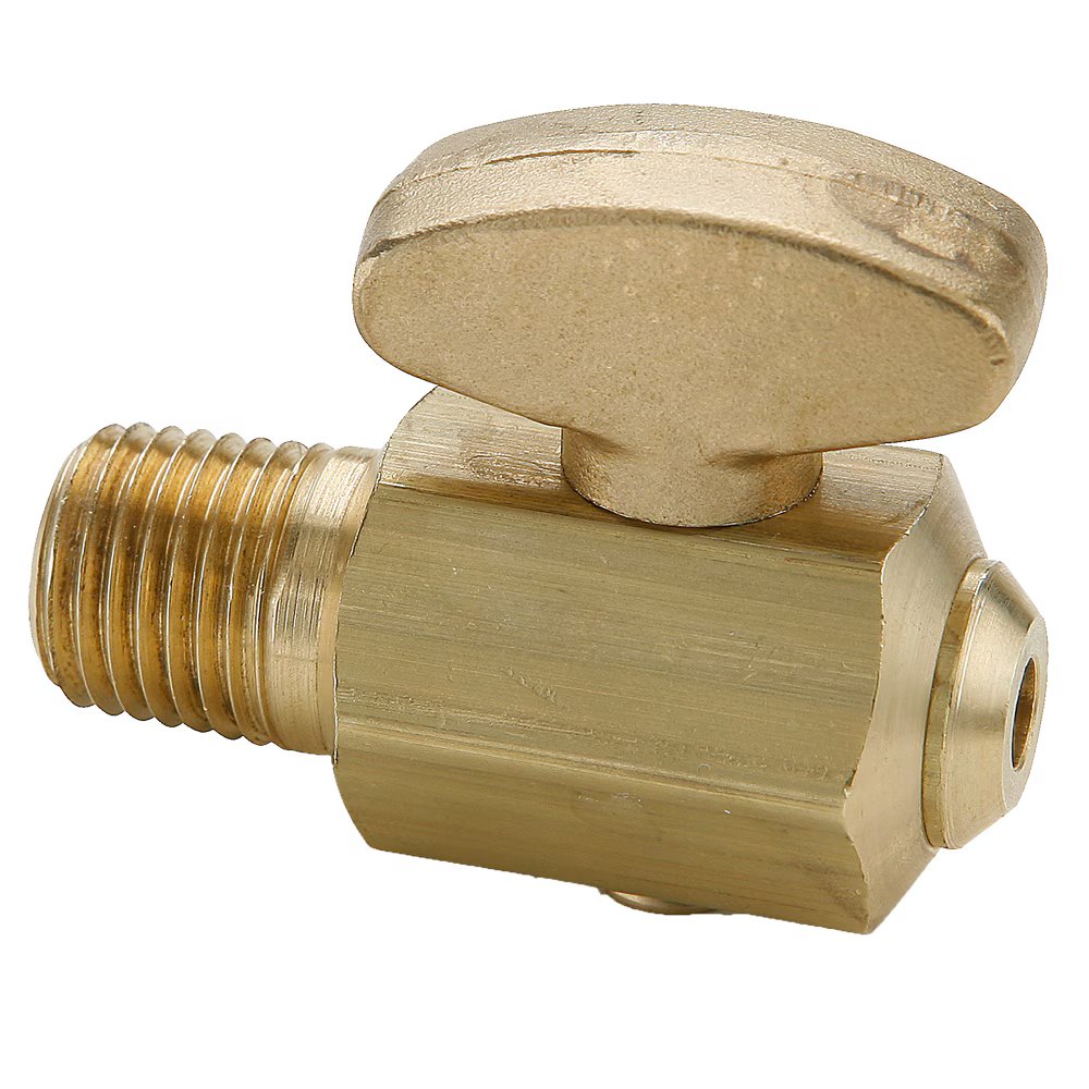 DCR601-4 by Parker | Drain Cock | 1/4" Male Pipe Thread | 1.74" Length | Straight | Brass | Pack of 10