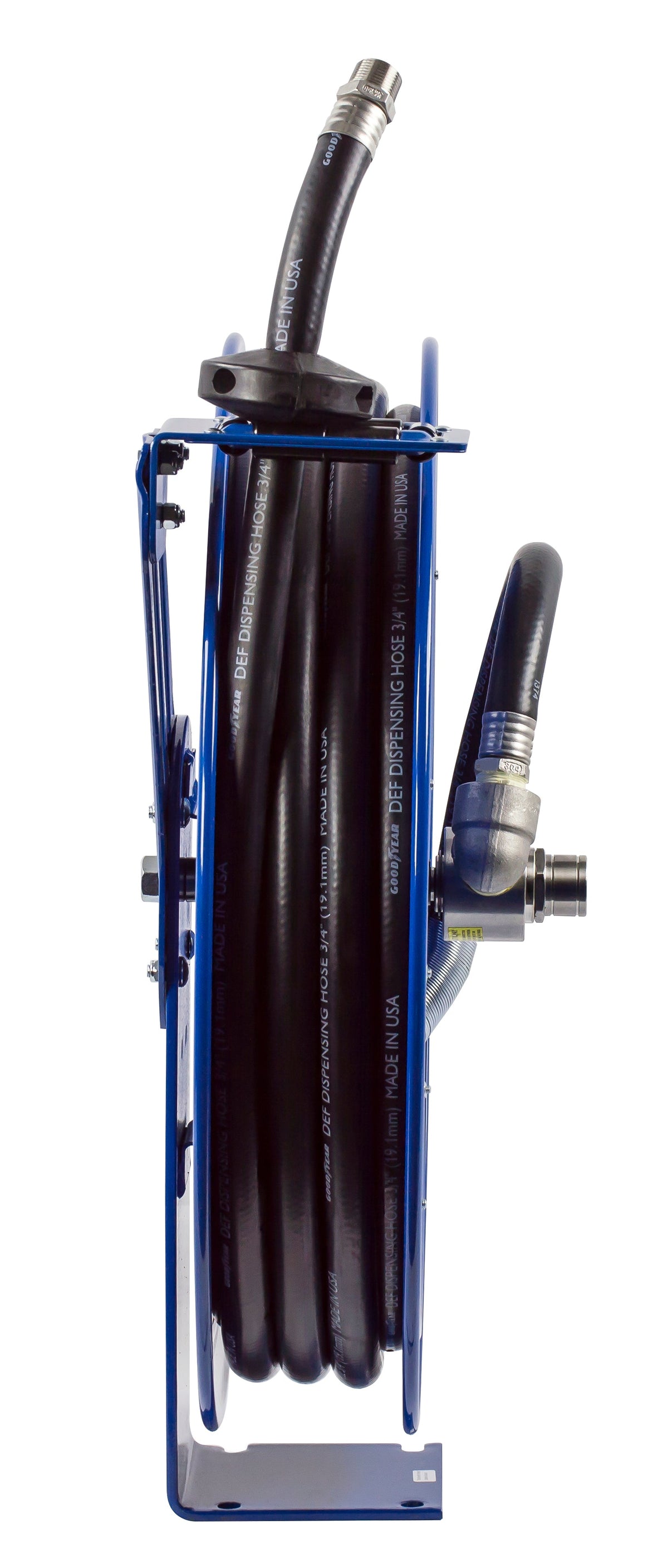 SH-N-550-DF-BBX by Coxreels | SH-DEF Series | 300 PSI Spring Driven Hose Reel for DEF | 3/4" Hose ID, 3/4" FNPT Inlet x 3/4" MNPT Hose End | Steel | 50ft EPDM Hose Included