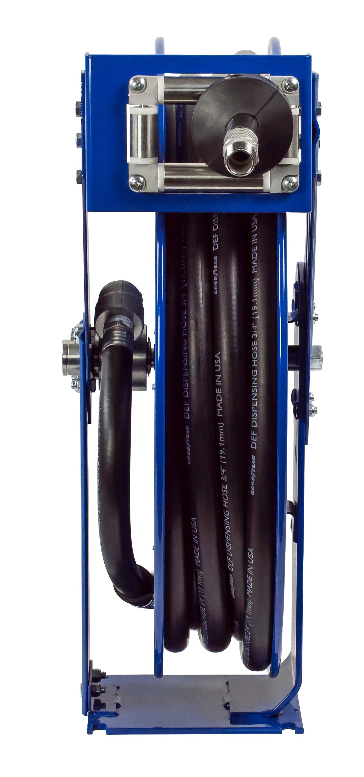 TSH-N-550-DF-BBX by Coxreels | T-DEF Series | 300 PSI Spring Driven Hose Reel for DEF | 3/4" Hose ID, 3/4" FNPT Inlet x 3/4" MNPT Hose End | Steel | 50ft EPDM Hose Included