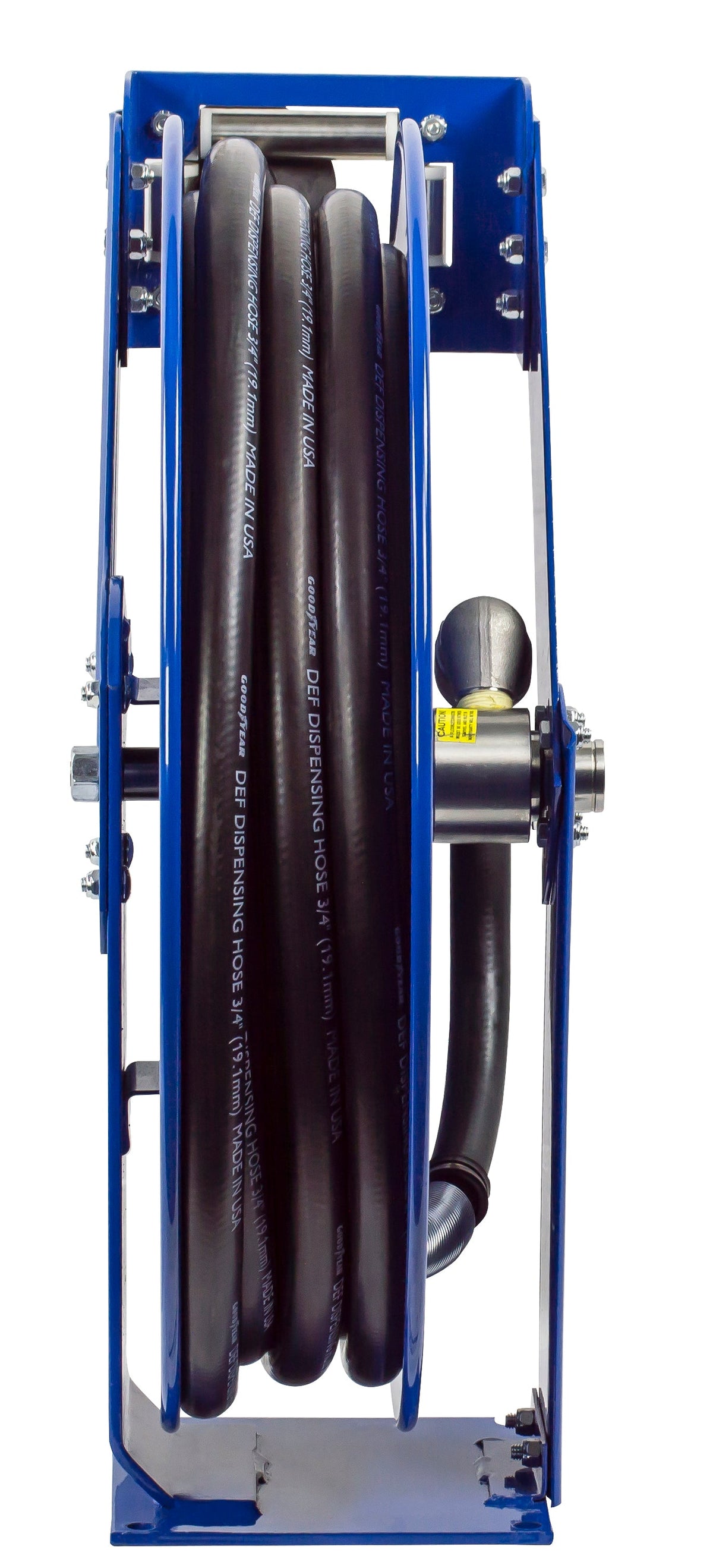 TSH-N-550-DF-BBX by Coxreels | T-DEF Series | 300 PSI Spring Driven Hose Reel for DEF | 3/4" Hose ID, 3/4" FNPT Inlet x 3/4" MNPT Hose End | Steel | 50ft EPDM Hose Included