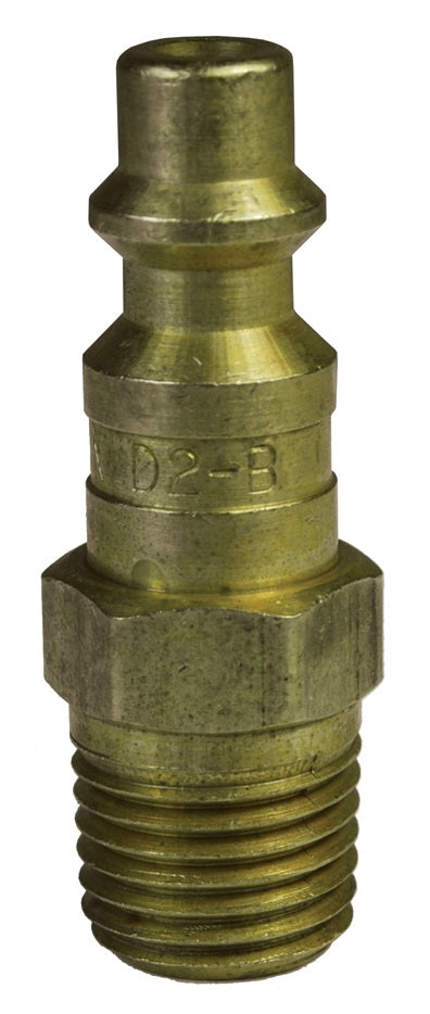 D4M4-B by Dixon Valve | Pneumatic Quick Disconnect Coupling | DF-Series | 1/2" Male NPTF x 1/2" Industrial Interchange | Plug | Brass