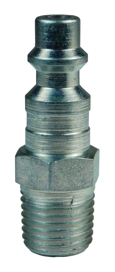 D4M3 by Dixon Valve | Pneumatic Quick Disconnect Coupling | DF-Series | 3/8" Male NPTF x 1/2" Industrial Interchange | Plug | Steel