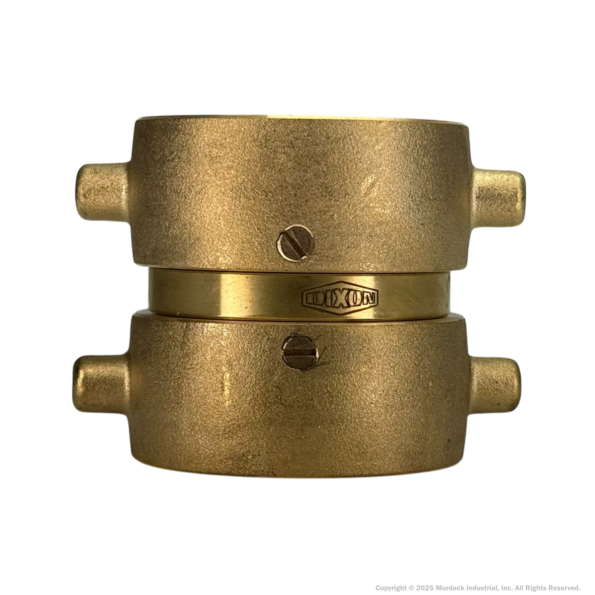 DFP1515F Dixon Cast Brass Double Female Swivel - Pin Lug - 1-1/2" Female NST(NH) Swivel x 1-1/2" Female NST(NH) Swivel
