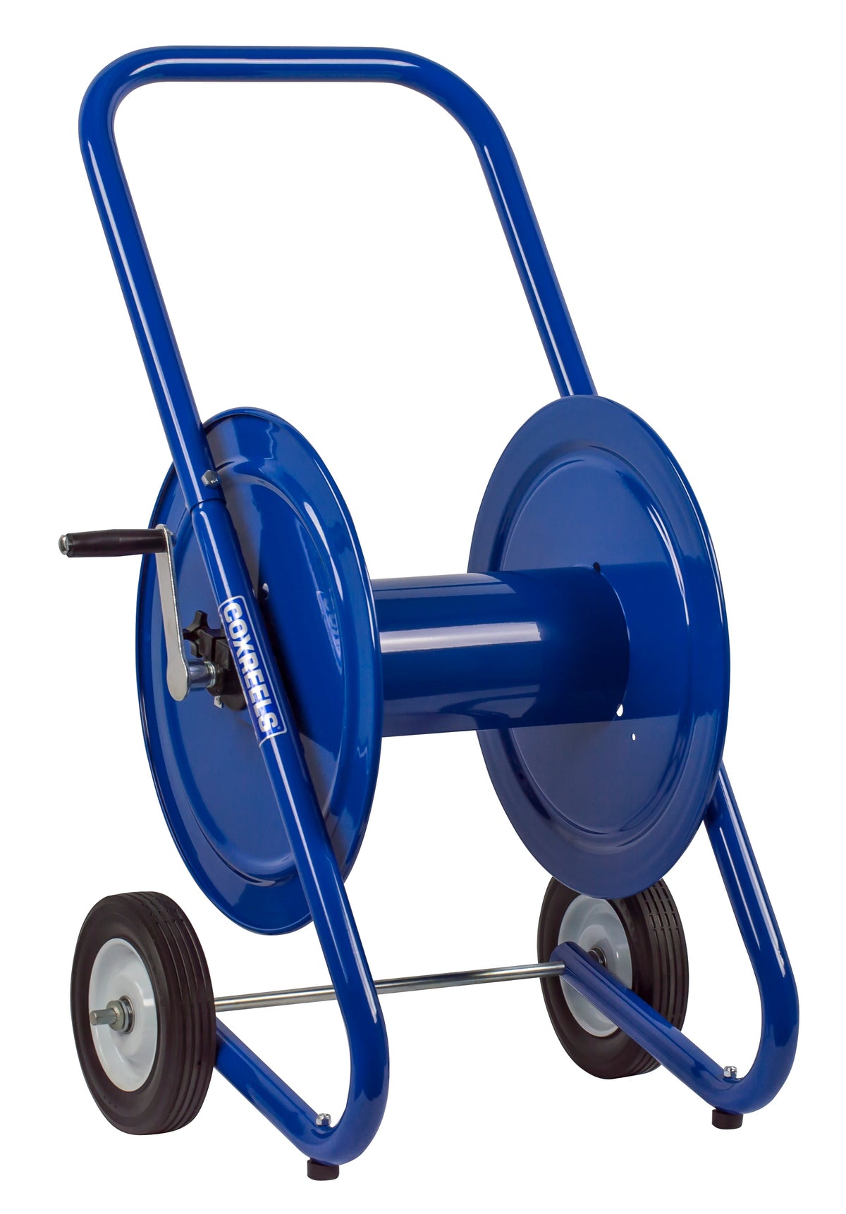 117-3-200-DM by Coxreels | DM Series | 4,000 PSI Dolly Hand Crank Hose Reel | 3/8" Hose ID, 3/8" FNPT Inlet | Steel | 200ft Capacity, Hose Not Included