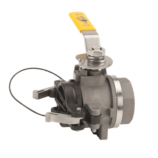 DM200ASS by Banjo | Dry-Mate® Dry Disconnects | 2" Male x NPT with PTFE Seals | Opening Thru Ball: 1-1/2" | 150 PSI | 300°F Max | Stainless Steel