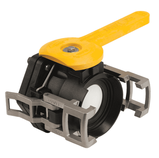 DM300DFP by Banjo | Dry-Mate® Dry Disconnects | 3" Full Port Female x 3" Female NPT Threads with FKM (Viton) Seals | Opening Thru Ball: 3" | 150 PSI | 300°F Max | Polypropylene