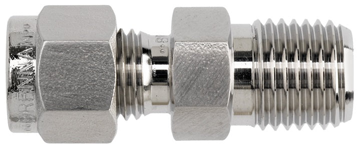 6-DMC-6 by Dixon Valve | Instrumentation Fitting | Male Connector | 3/8" Male NPT x 3/8" Tube OD | 316 Stainless Steel