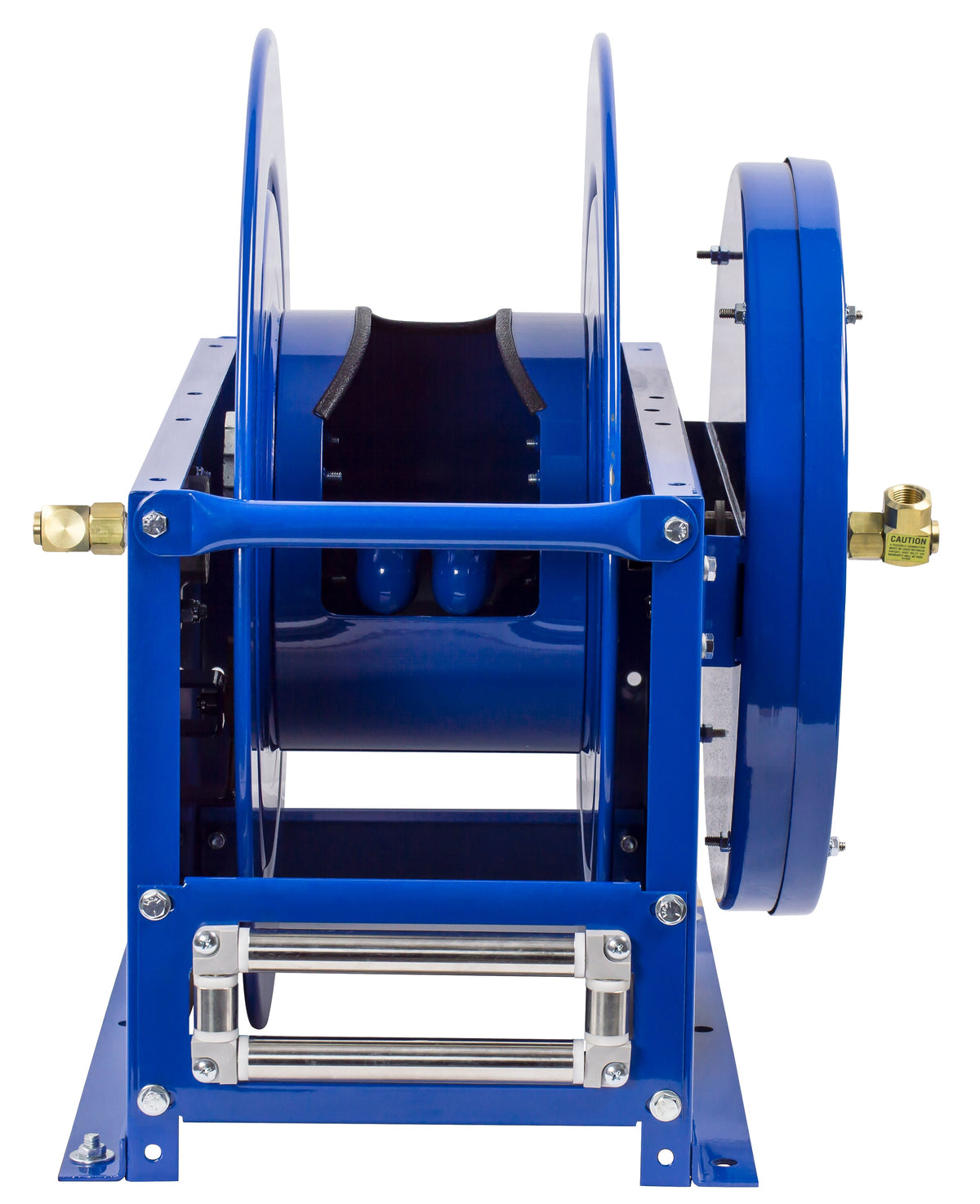 DMPL-450 by Coxreels | DP Series | 3,000 PSI Dual Hose Spring Driven Hose Reel | 1/2" Hose ID, 1/2" FNPT Inlet | Steel | 50ft Capacity, Hose Not Included