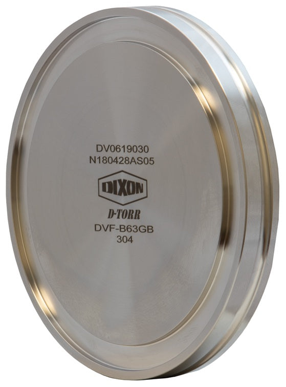 DVF-B63RB Dixon Valve ISO Blank Flange for D-TORR Vacuum Fitting - Flange Size: ISO63 - 316L Stainless Steel