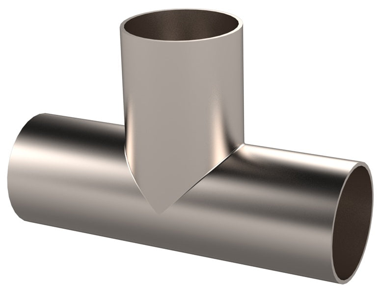 DVF-C200G1V Dixon Valve Vacuum Weld Fitting - Weld Tee for D-TORR Vacuum Fitting - 2" OD - 304 Stainless Steel