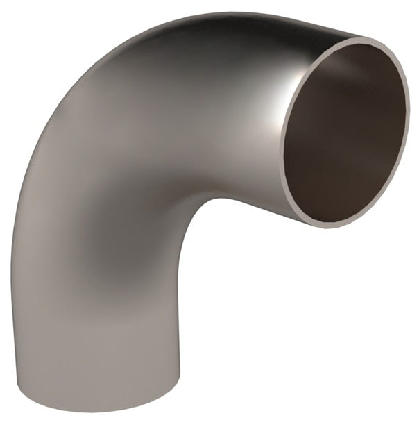 DVF-C075G2R Dixon Valve Vacuum Weld Fitting - Weld 90° Elbow with Tangents for D-TORR Vacuum Fitting - 3/4" OD - 304 Stainless Steel (Bead Blast)