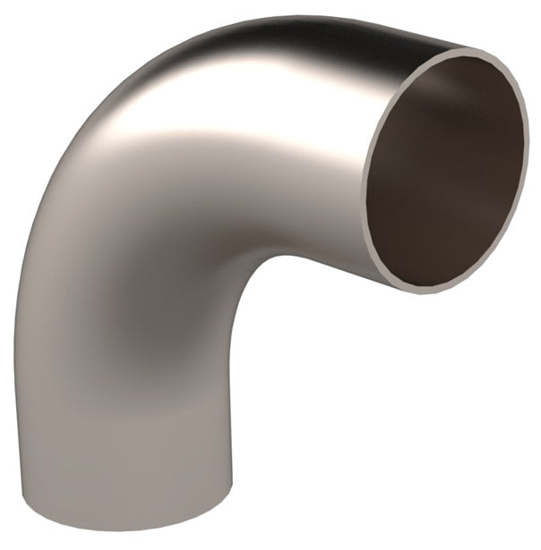 DVF-C150R1R Dixon Valve Vacuum Weld Fitting - Weld 90° Elbow with Tangents for D-TORR Vacuum Fitting - 1-1/2" OD - 316L Stainless Steel