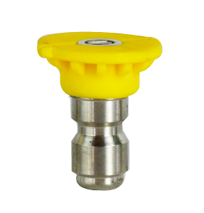 DX251560 Drexel Pressure by Midland | High Pressure Sprayer Nozzle | 15° Spray | 1/4" Quick Disconnect Plug | 6.0 GPM | Yellow | Stainless Steel
