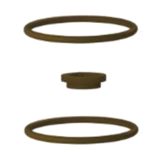 DX60-30-SK2-B Dixon Valve Buna Repair Kit for 3" DX60 Series Hygienic Tanker Valves (Lip, Plunger, Bonnet Seal)