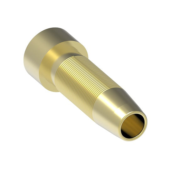 1241-6B Aeroquip by Danfoss | Reusable Engine Fitting Nipple | -06 Male SAE 45° x -06 Reusable Hose End | Brass