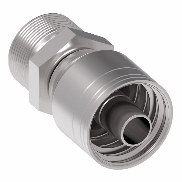 1A24MR20 Aeroquip by Danfoss | Male ORS (MR) Crimp Fitting | -24 Male O-Ring Face Seal x -20 Hose Barb | Steel