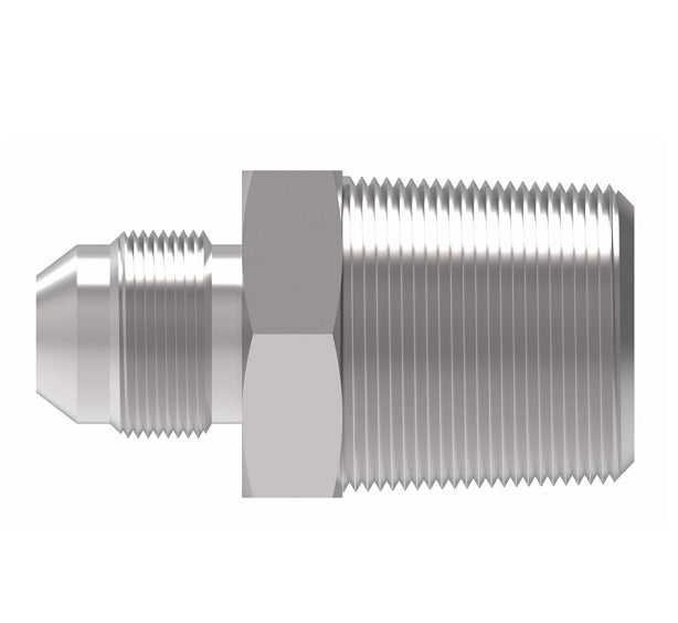 2004-20-20S Aeroquip by Danfoss | External Pipe/30° Flare Adapter | -20 Male NPTF x -20 Male SAE 30° Flare | Steel