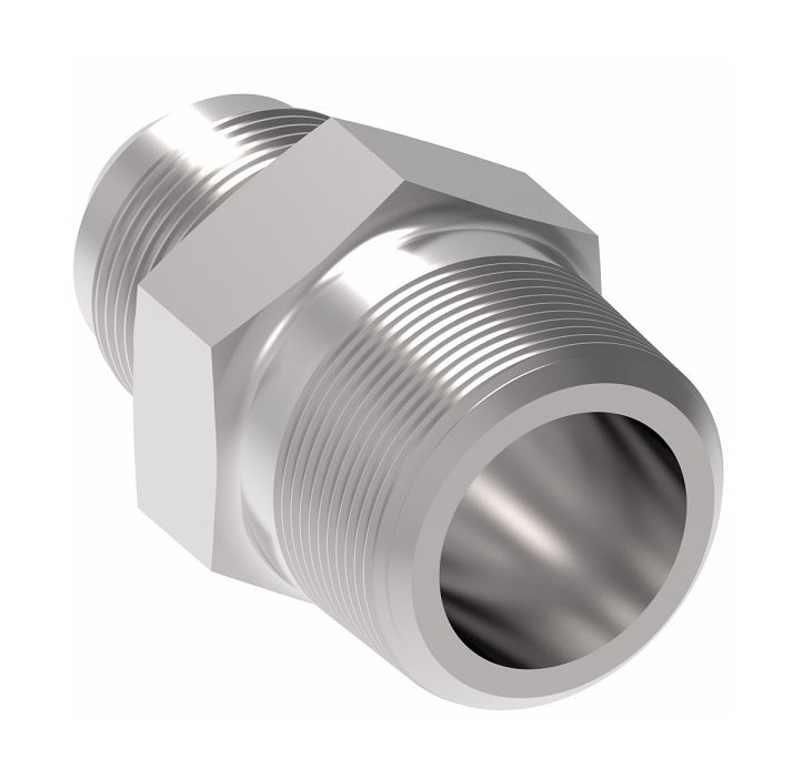 2021-8-4S Aeroquip by Danfoss | External Pipe/37° JIC Flare Adapter | -08 Male NPTF x -04 Male SAE 37° JIC Flare | Steel