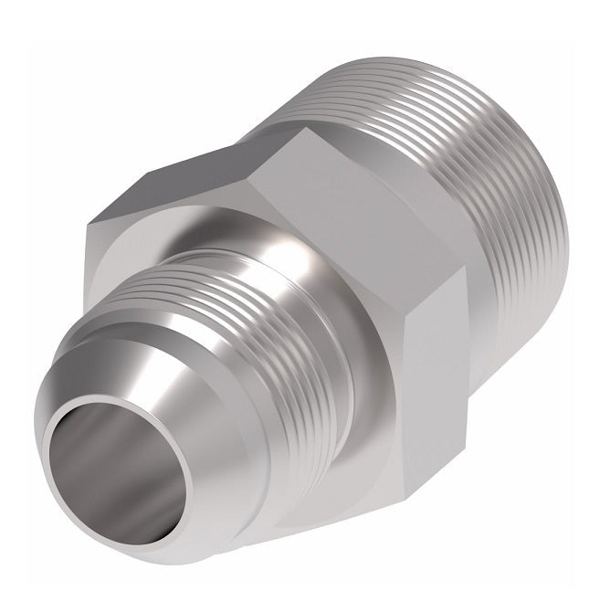 2021-8-4S Aeroquip by Danfoss | External Pipe/37° JIC Flare Adapter | -08 Male NPTF x -04 Male SAE 37° JIC Flare | Steel