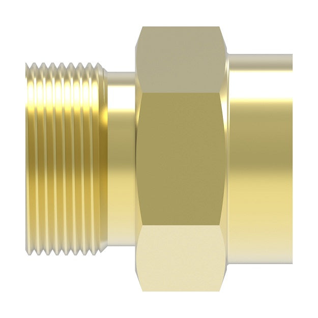 202208-6-4B Aeroquip by Danfoss | Braze Adapter | -06 Male 5400 Series Thread x -04 Braze | Brass
