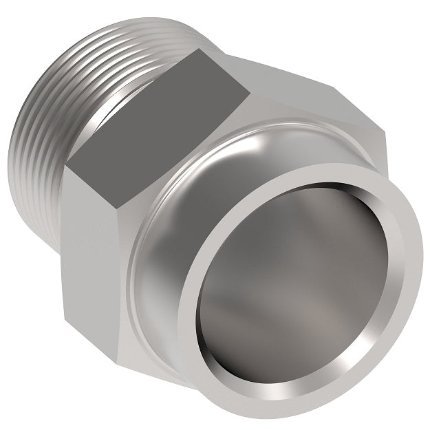 202208-10-12S Aeroquip by Danfoss | Braze Adapter | -10 Male 5400 Series Thread x -12 Braze | Brass