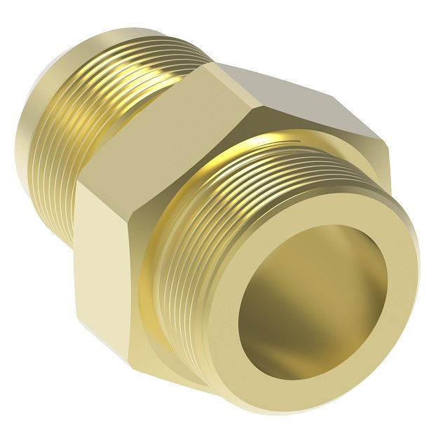 202220-4-4B Aeroquip by Danfoss | Straight Adapter | -04 Male JIC x -04 Male 5400 Series Thread | Brass