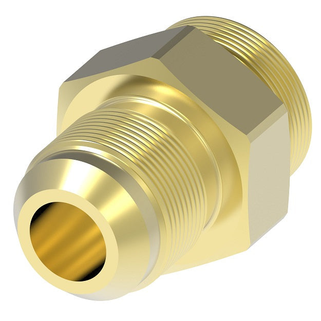 202220-4-4B Aeroquip by Danfoss | Straight Adapter | -04 Male JIC x -04 Male 5400 Series Thread | Brass