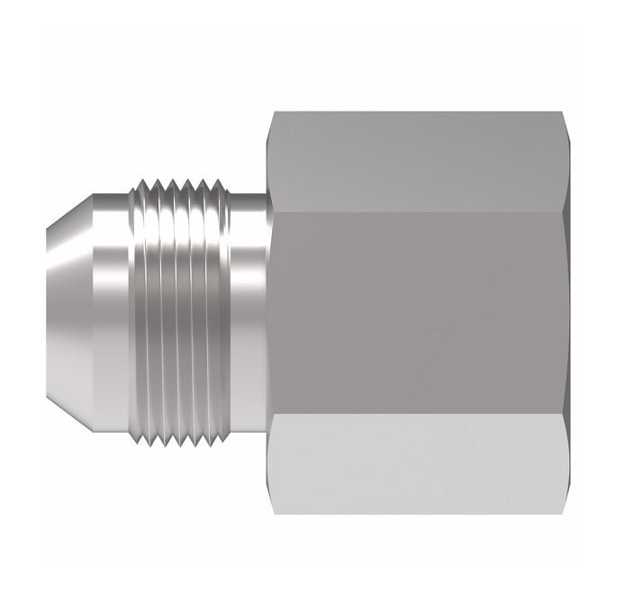 2022-20-16S Aeroquip by Danfoss | Internal Pipe/37° JIC Flare Adapter | -20 Female NPTF x -16 Male SAE 37° Flare | Steel